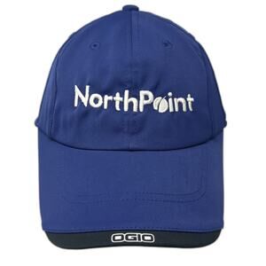 OGIO Baseball Cap Blue One Size NorthPoint Development Slideback Hat Polyester